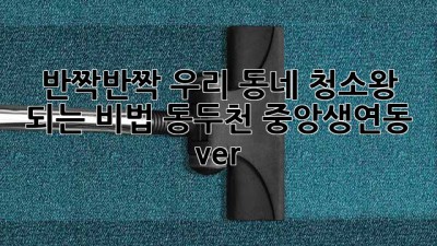✨ 반짝반짝✨ 우리 동네 청소왕 되는 비법! (동두천 중앙/생연동 ver.)